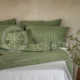 Linen pillowcase GREEN